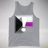 Demisexual Pride Flag Exclamation Point Premium Tank Top - Grey Heather